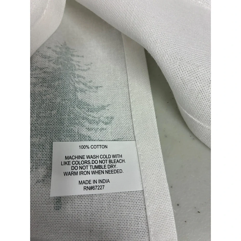 Farm Fresh Pine Tree Cotton Kitchen Tea‎ Towels Green White Set of 2 RN 67227